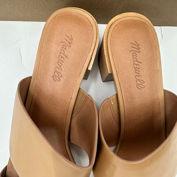 MADEWELL New in Box Keira Mule Sandal in Vintage Beige Leather // 12 - Picture 5 of 13